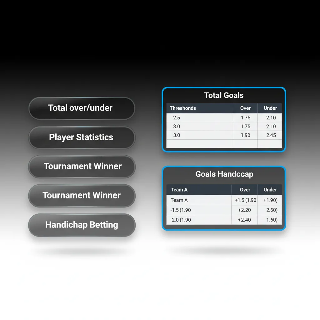 Infographic: Types of bets—Single, Accumulator, System, Chain—with brief notes on risk, returns, and flexible play.