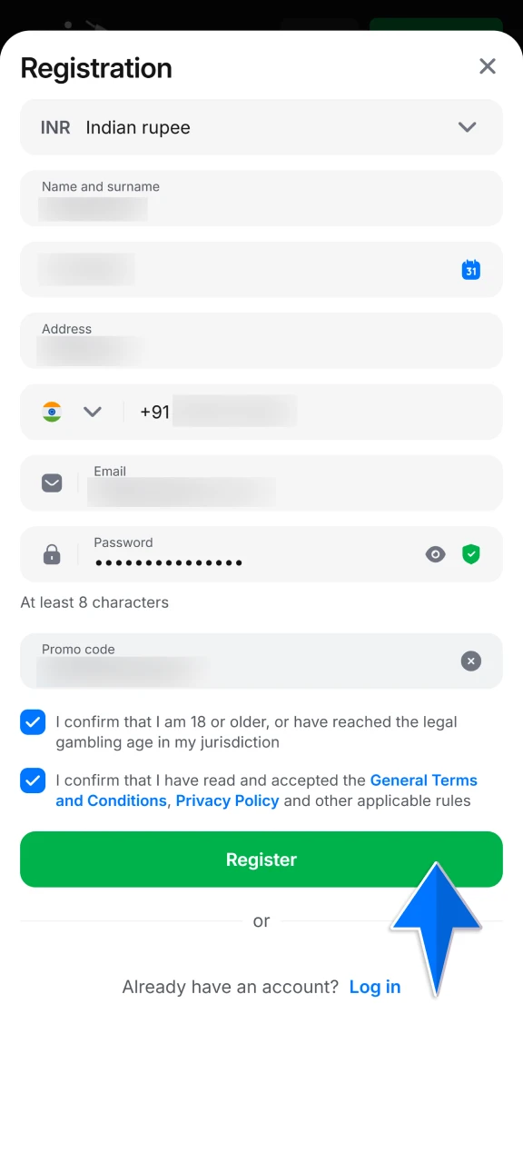 Click the registration button on our site to fill out the sign-up form and join the 1win community instantly.
