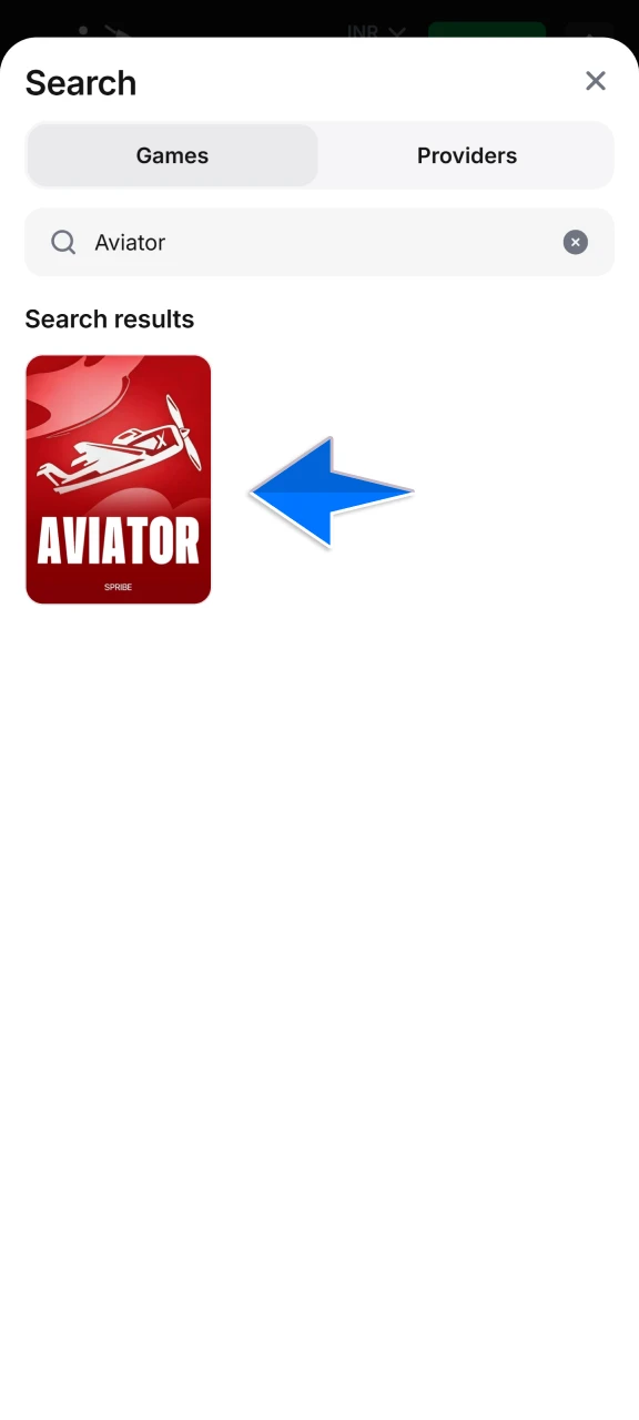 Navigate to the main menu or casino section on 1win and select the Aviator icon to launch the game.