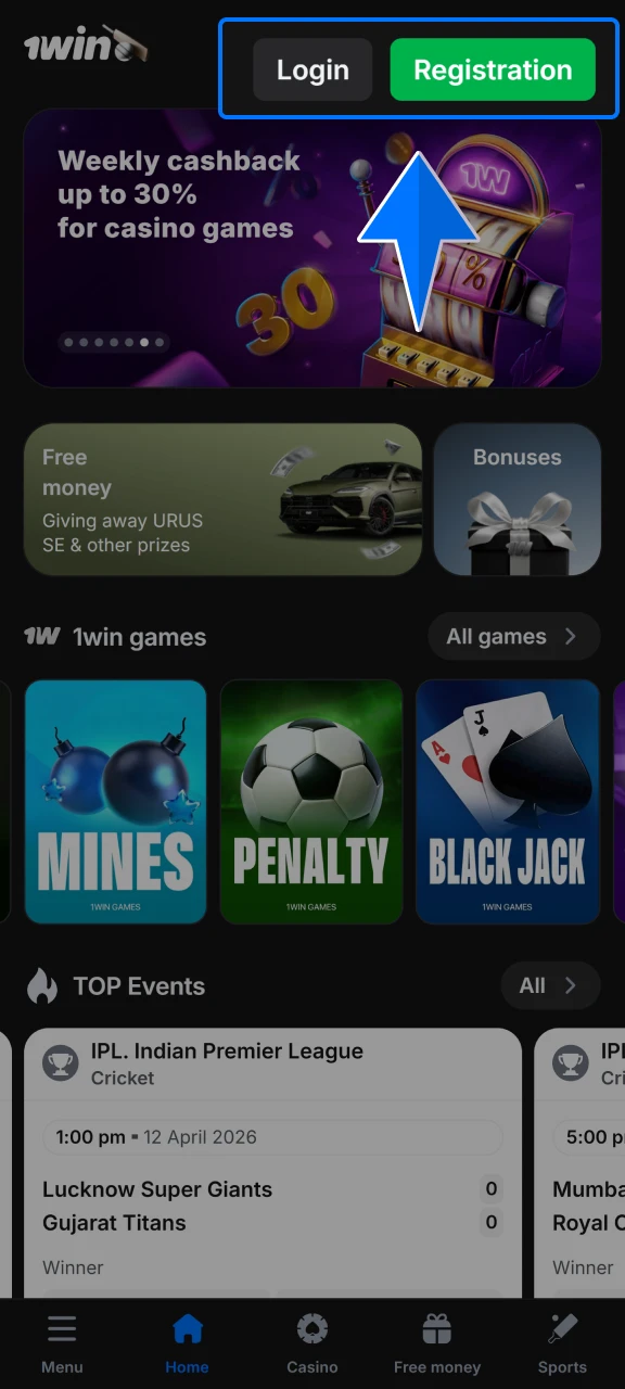 Register or log in to your 1win account and navigate to the Sports section to begin.