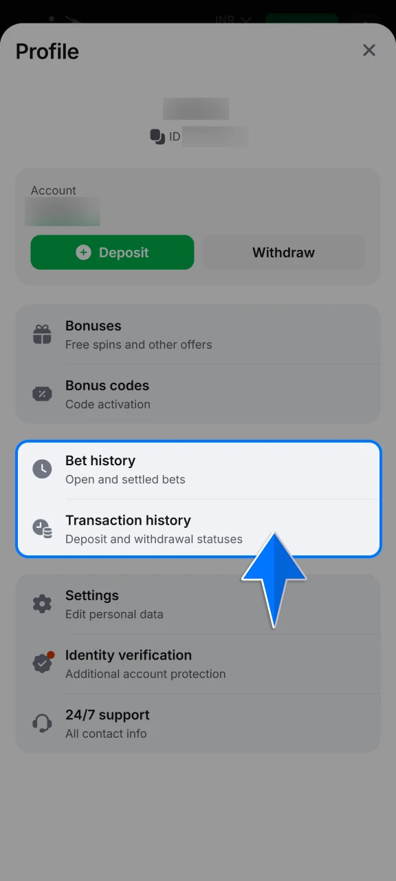 Confirm your payout request and monitor the transaction status in your 1win profile until the funds reach your account.